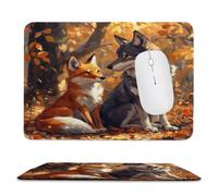 Alfombrilla per Mouse Compatta da Viaggio volpe lupo 24 x 28 cm ma-353