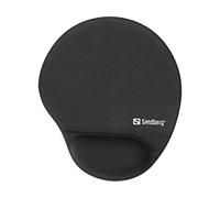Tappetino mouse con supporto polso in Memory Foam Mousepad rotondo Sandberg Nero