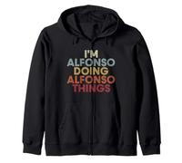 Alfonso Name Alfonso Personalized Name First Given Felpa con Cappuccio