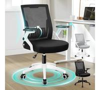 ALFORDSON Sedia da Ufficio, Sedile Gaming a Schienale Alto in Rete, Braccioli Ergonomici Regolabili e Ribaltabili, Ideale per Casa, Ufficio, Conrad, Nero e Bianco