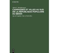 Alfred C Mondja Campagnes Et Villes Au Sud de la République P (Copertina rigida)