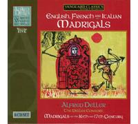 Alfred Deller English, French and Italian Madrigals (CD) Album