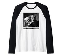Alfred Hitchcock Maestro del Regista di Suspense Psycho Maglia con Maniche Raglan