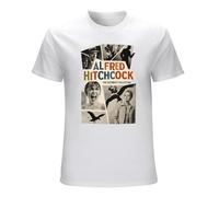 Alfred Hitchcock Mens Fashion Casual Basic Short Sleeve T-Shirts Size XXL