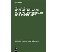 Alfred Julius Bo Über Grundlagen Ausbau Und Grenzen Der Stim (Copertina rigida)
