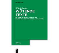 Alfred Stumm Wütende Texte (Copertina rigida) Hermaea. Neue Folge