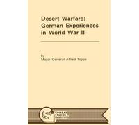 Alfred Toppe Combat Studies Institute Desert Warfare (Tascabile)