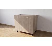 Alfredo Calandrelli Base per lavello d'appoggio completa di 2 ante spedizione in kit Lunghezza 90 Profondità 55 Altezza 72 esclusi piedini Altezza piedini 10 cm (OLMO), lavello90ante