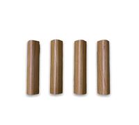 Alfredo Calandrelli Finali angolari per zoccolo da cucina confezione da pezzi 4. In vari colori e altezze (12, Noce Chiaro)