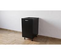 Alfredo Calandrelli Mobile Base da 45 COMPLETO DI ANTA SPEDIZIONE IN KIT H 72 ESCLUSI PIEDINI CM L 45 CM P 55,5 CM H PIEDINI 10 CM (NERO), BASE45ANTA