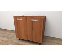 Alfredo Calandrelli Mobile Base da 90 COMPRESA DI 2 ANTE .SPEDIZIONE IN KIT H 72 ESCLUSI PIEDINI CM L 90 CM P 55,5 CM PIEDI 10 CM (NOCE), BASE90ANTA