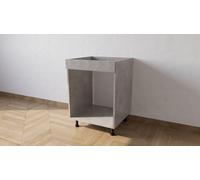 Alfredo Calandrelli Mobile Base Forno da 60 cm, di Colore Cemento con Le Seguenti Misure: l=60, h72, P=55 cm spedizione in Kit, con pattina. Altezza completa di piedini 82 cm