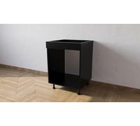 Alfredo Calandrelli Mobile Base Forno da 60 cm, di Colore Nero con Le Seguenti Misure: l=60, h72, P=55 cm spedizione in Kit, con pattina. Altezza compresa di Piedini 82 cm