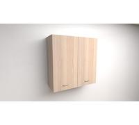 Alfredo Calandrelli PENSILE SCOLAPIATTI H 72x L 90x P 33 COMPLETO DI SCOLAPIATTI IN ACCIAIO INOX. SPEDIZIONE IN KIT (ROVERE)