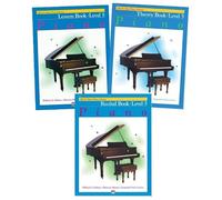 Alfred's Basic Piano Library Level 5 Series 3-Book Bundle Set (Lesson Book 5, Theory Book 5, Recital Book 5)