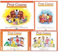 Alfred's Basic Piano Prep Course Level A Series 4-Book Bundle Set (Lesson Book A, Theory Book A, Technic Book A, Notespeller Book A)