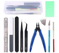 Alfykym 14Pcs Gundam Tools Kit Gunpla Tool Set Gundam Modello Kit Strumento Gundam Modeler Strumenti Bandai Tool Kit Gundam Strumenti di base Set per Aereo Modello di Auto Hobby Costruzione