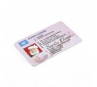 ALG ID Cards Patente di guida di Babbo Natale, patente di guida per slitta di Babbo Natale, patente di guida per bambini, licenza di volo per slitta britannica per bambini