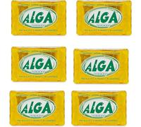 ALGA Fiocco Puro Sapone Detersivo 100% Ecologico e Biodegradabile per bucato a mano e in lavatrice - 6 pezzi da 400gr