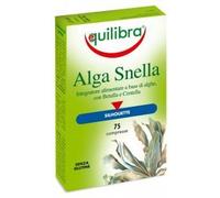 Equilibra Integratori Alimentari, Alga Snella, a Base di Estratto di Alga Bruna e Betulla con Centella a Alga Spirulina, Favorisce il Drenaggio dei Liquidi e il Metabolismo, 75 compresse