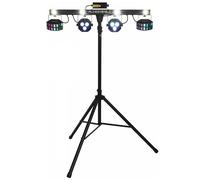 Algam Lighting FLORIDABAR-II Kit Treppiede 4in1Par+Derby+Strobo+Laser+Telecom.IR