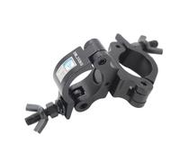 Algam Lighting Gancio di giunzione in alluminio, diametro 45-52 mm, carico max. 250 kg, nero