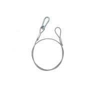 ALGAM LIGHTING Lacci di sicurezza 3 mm - 75 cm Nero - Carico massimo 20 kg - 12 pezzi - Trasparente