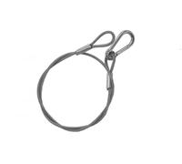 ALGAM LIGHTING Lacci di sicurezza 4 mm - 85 cm Nero - Carico massimo 40 kg - 12 pezzi - Trasparente