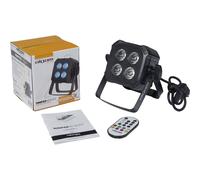 Algam Lighting MINIPAR-46-QUAD Led 4x6W RGBW misure ridotte e con telecomando IR