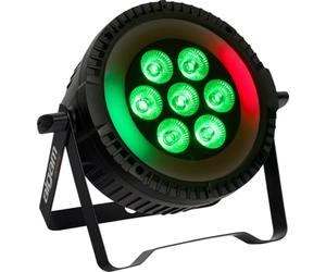 Algam Lighting PARWASH 76 ANELLI - LED Wash Par, 7 x 6 W, RGBW con anello LED RGB, IP20