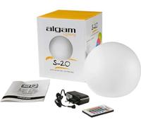ALGAM LIGHTING - Sfera decorativa luminosa - 20 cm - LED 16 colori 4 Modalità - Telecomando, Autonomia 12H, Ricaricabile, Resistente alla pioggia - Decorazione da esterno