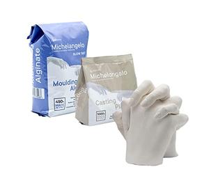 Algaplay Michelangelo Kit Refill di Ricarica. Contiene i Materiali di Ricambio necessari per Realizzare calchi delle Mani o del Corpo (L)