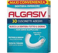Algasiv Cuscinetti Adesivi Per Dentiera Inferiore, Dura Tutto Il Giorno e Proteg