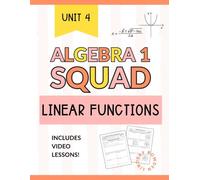 Algebra 1 Linear Functions Workbook: Slope, Graphing, Writing Linear Equations, & Inequalities