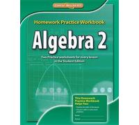 Algebra 2, Homework Practice Workbook (Tascabile) Merrill Algebra 2
