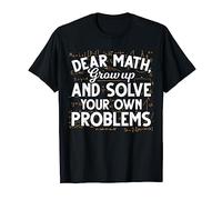 Algebra Calcolo Geek Divertente Matematico Matematica Maglietta