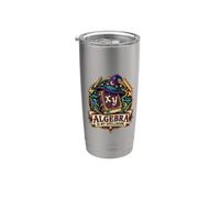 Algebra È Il Mio Grimorio Mago Matematica Insegnante Nerd Bicchiere termico in acciaio inox doppia parete