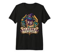 Algebra È Il Mio Grimorio Mago Matematica Insegnante Nerd Maglietta Premium