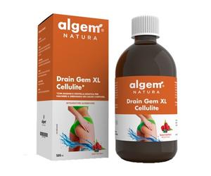Algem Natura Draingem XL Cellulite - Integratore drenante Algem Natura ai frutti rossi, 500 ml