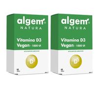 Algem Natura Vitamina D3 Vegan 1000 UI Capsule 2x60 pz Capsule