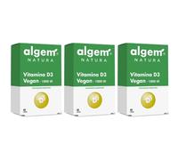 Algem Natura Vitamina D3 Vegan 1000 UI Capsule 3x60 pz Capsule