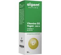algem natura Vitamina D3 Vegan Gocce 2000 UI Integratore 50 ml