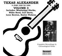 Alger "Texas" Alexander Complete Recorded Works 1927-1950 Vol. 3 1930-1950 (CD)