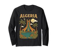 Algeria Alger l'algérie Les Algériens DZ Algérien Bled Retro Maglia a Manica
