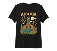 Algeria Alger l'algérie Les Algériens DZ Algérien Bled Retro Maglietta Premium