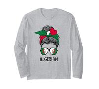 Algerian Girl Algerian Heritage Algeria Flag Maglia a Manica