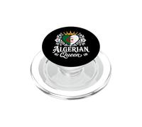 Algerian Queen Algeria Flag Proud Algerian Woman PopSockets PopGrip per MagSafe