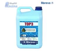 MAREVA Antialghe Top 3 Tanica 5 lt Anti-Alghe Multiazione per Piscina NO SCHIUMA