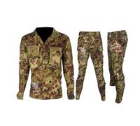 ALGI Completo Uniforme Mimetico da Combattimento Antistrappo Vegetato con 2 Pantaloni (Mod. Soldato Futuro) (52)