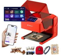 AlgoLaser Pixi - Incisore laser per principianti con touchscreen intelligente da 3,5 pollici, macchina per incisione laser portatile da 5 W, non richiede PC, controllo AlgoOS e app per legno e pelle